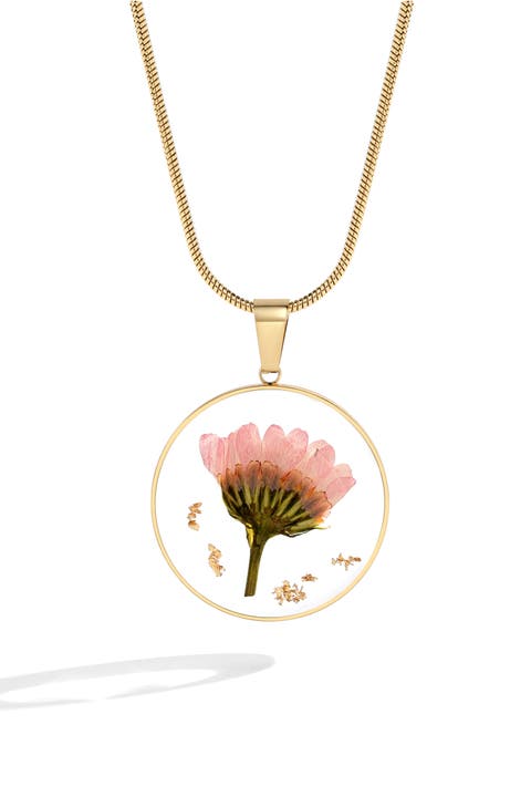 Pressed Birth Flower Necklace