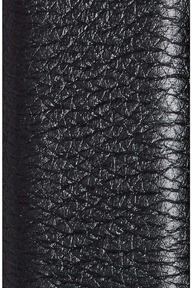 Double Wrap Leather Stretch Belt, Alternate, color, BLACK