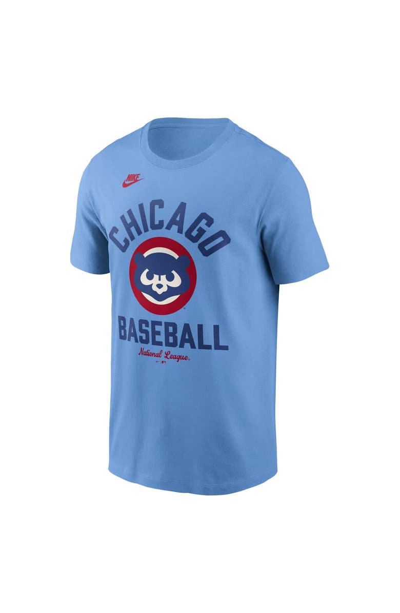 Nike Men's Nike Light Blue Chicago Cubs Cooperstown Collection T-Shirt, Alternate, color, Light Blue