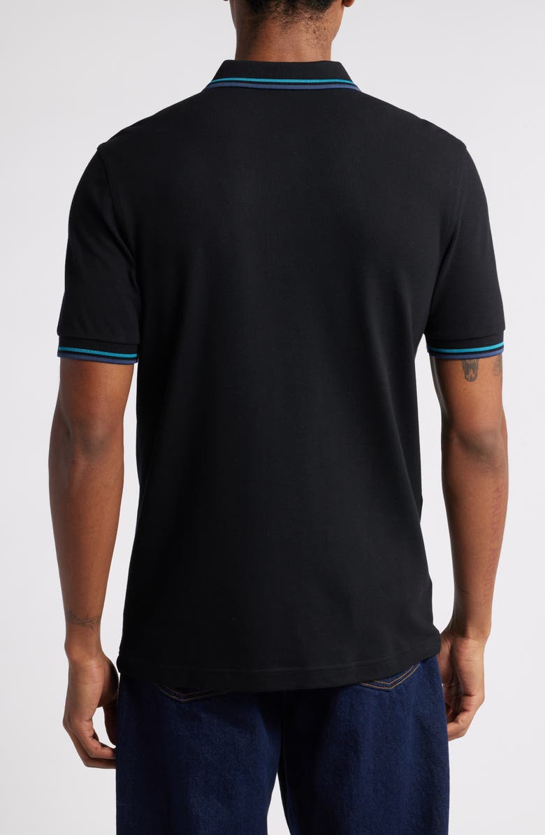 Fred Perry Extra Trim Fit Twin Tipped Piqué Polo, Alternate, color, 
