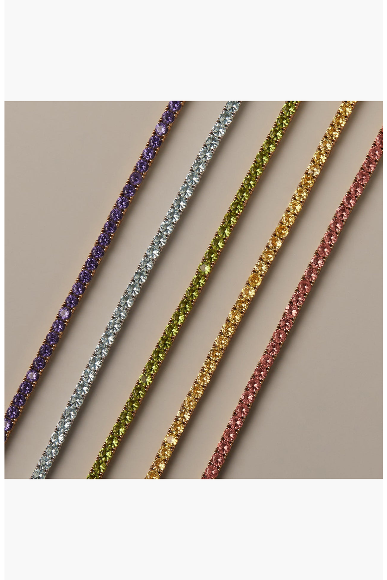 Lab Grown Amethyst Tennis Bracelet, Alternate, color, Yellow Gold Vermeil