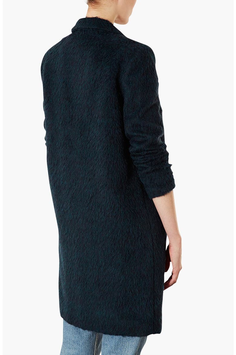 Boyfriend Coat, Alternate, color, TEAL