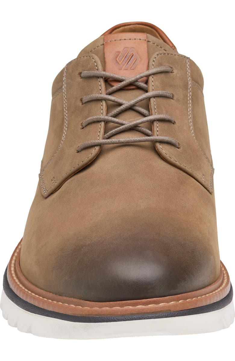 Johnston & Murphy Braydon Plain Toe Derby, Alternate, color, Dark Taupe Oiled Nubuck