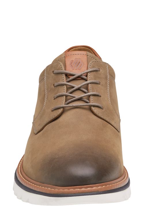 Johnston & Murphy Braydon Plain Toe Derby In Brown