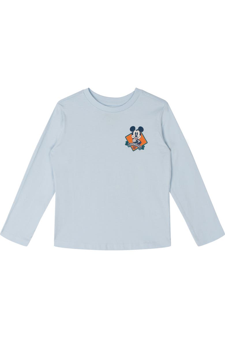 Mickey Mouse 2-Pack Long Sleeve T-Shirts, Alternate, color, Mickey Green Blue