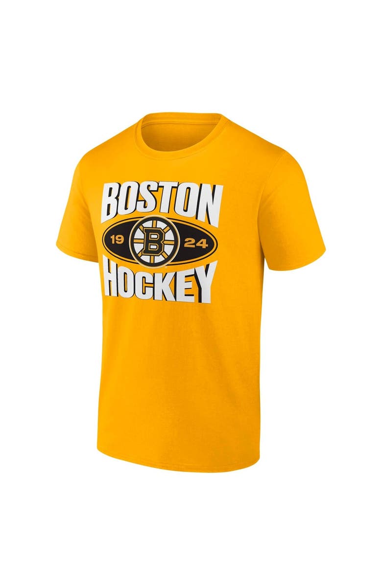 FANATICS Men's Fanatics Gold Boston Bruins Team Pride T-Shirt, Alternate, color, Gold