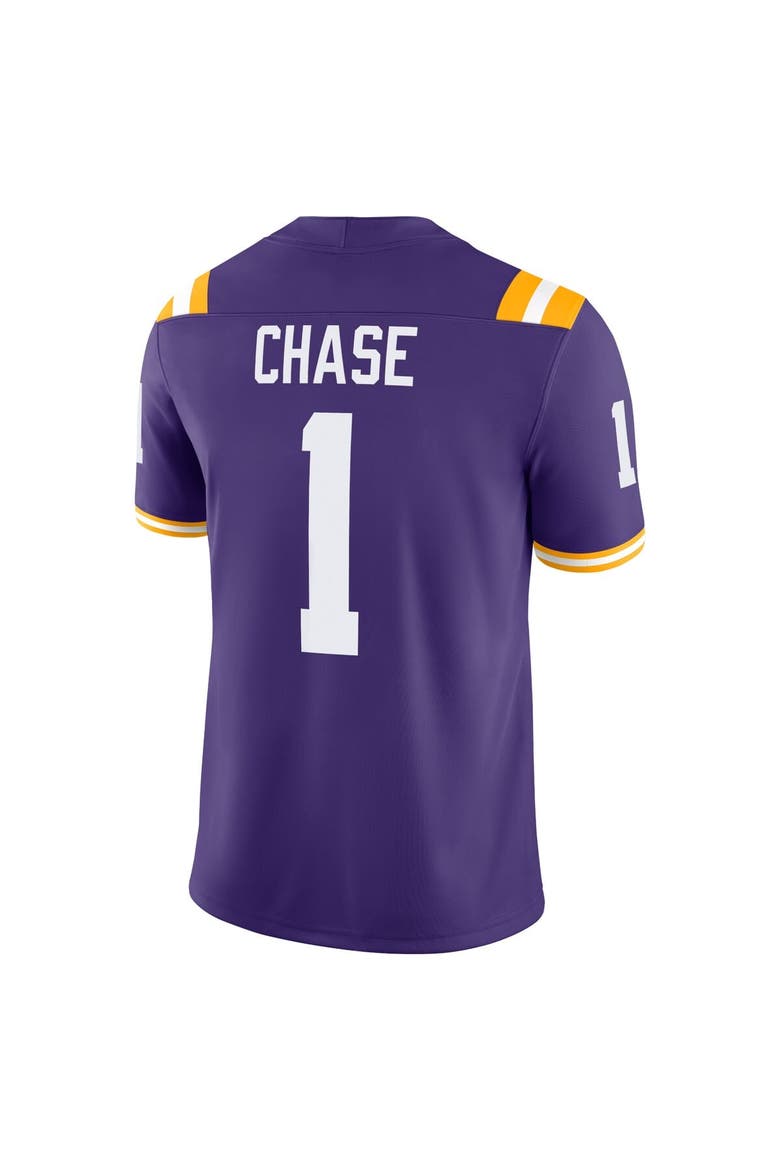 Men's Nike Ja'Marr Chase Purple LSU Tigers Alumni Game Jersey, Alternate, color, Purple