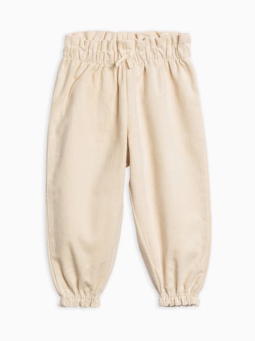 Kendi Awen Corduroy Ruffle Pant In Neutral