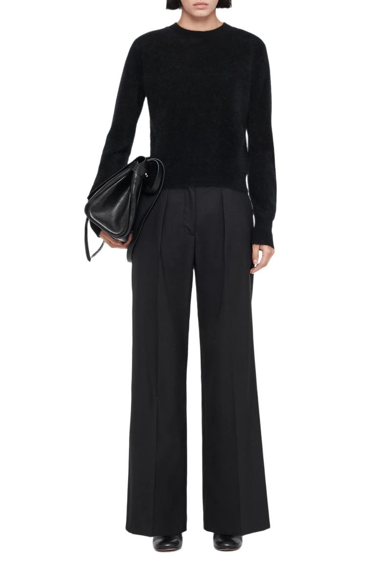 Solace Flare Leg Trousers, Alternate, color, BLACK