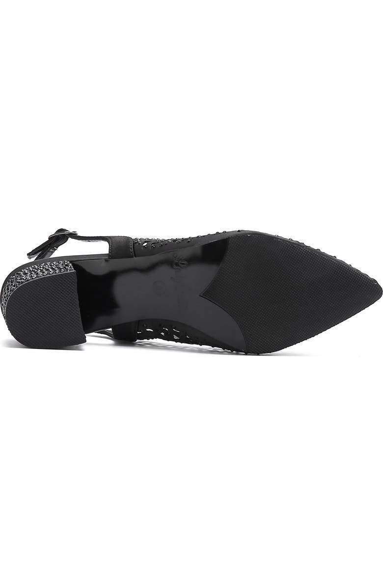 LADY COUTURE Donn Embellished Slingback Pump, Alternate, color, Black