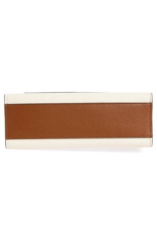 Marc Jacobs Mini Grind Leather Tote In Smoked Almond Multi