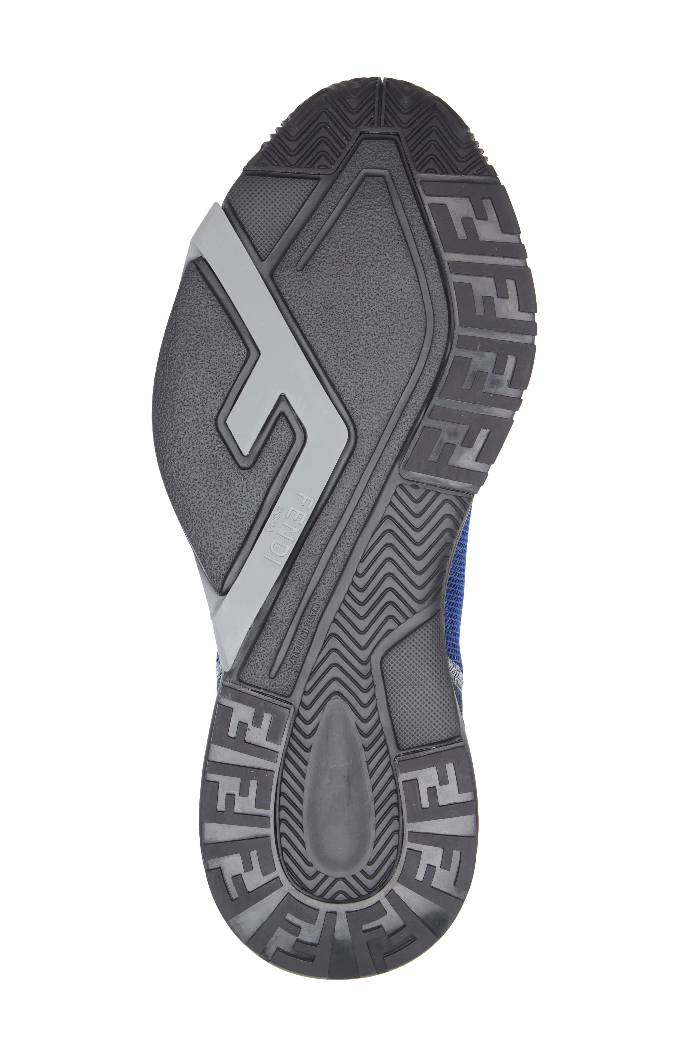 Fendi Flow Low Top Sneaker, Alternate, color, Grig Abiss/ Navy