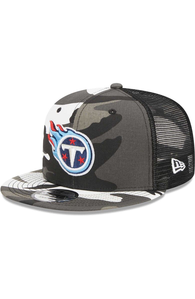New Era Men's New Era Urban Camo Tennessee Titans 9FIFTY Trucker Snapback Hat, Main, color, 