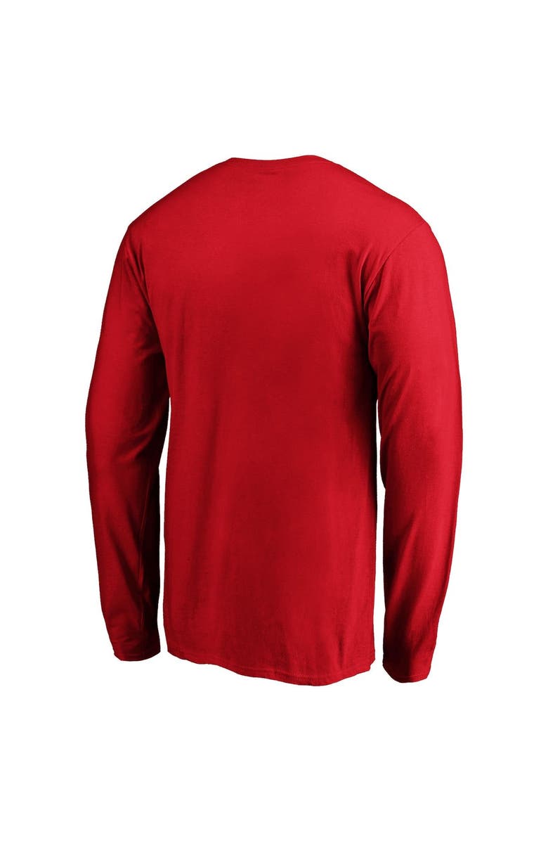 FANATICS Men's Fanatics Branded Red Bayern Munich Official Logo Long Sleeve T-Shirt, Alternate, color,