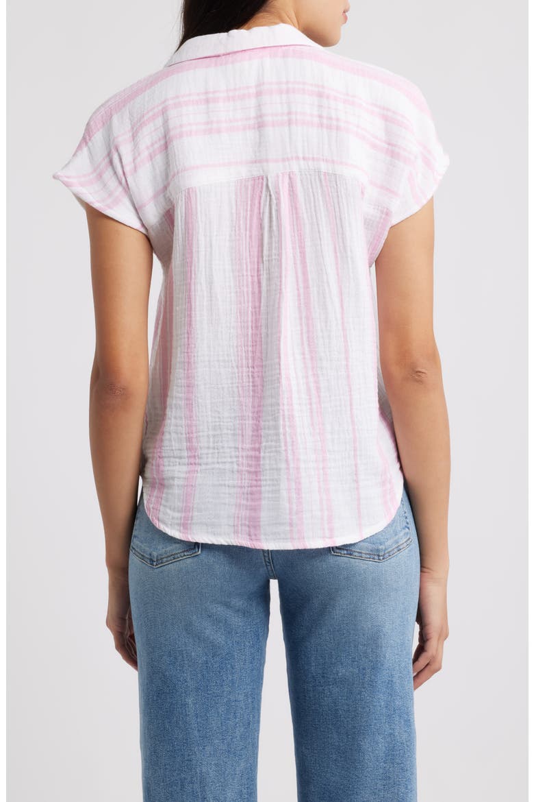 Gem Stripe Shirt, Alternate, color, CALAMINE