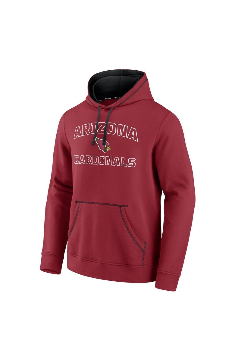 FANATICS Men's Fanatics Branded Cardinal Arizona Cardinals Tiebreaker Pullover Hoodie, Alternate, color, 