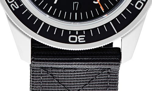 Unimatic Modello Uno Gmt Toolwatch Ut1-gmt Nylon Strap Diving Watch, 41.5mm In Black Steel