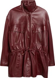 Chloé Classic Plongé Leather Parka