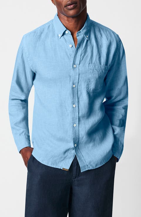 Tuscumbia Linen Button-Down Shirt