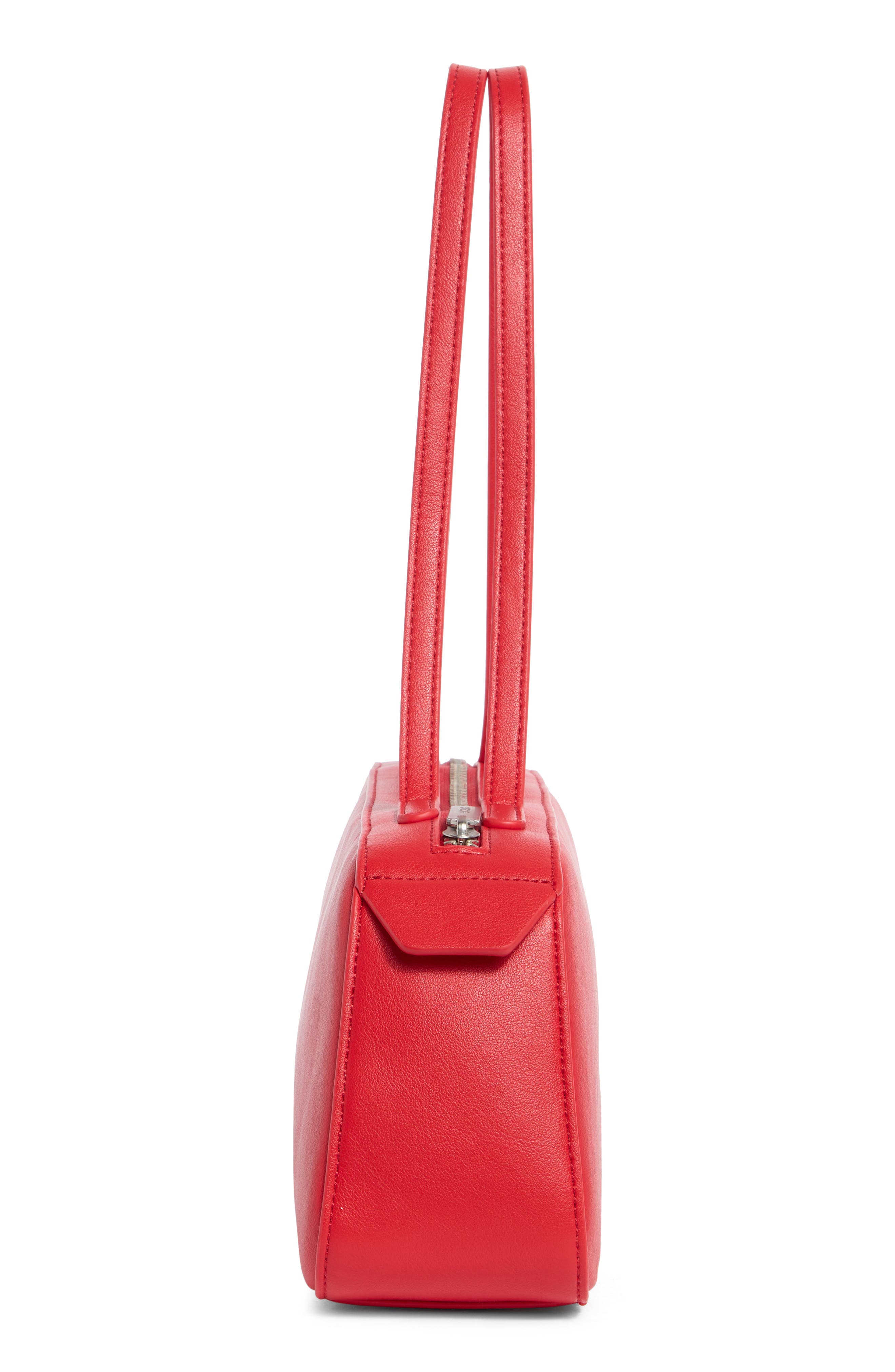 BCBG Minimalist East West Shoulder Bag, Alternate, color, Red