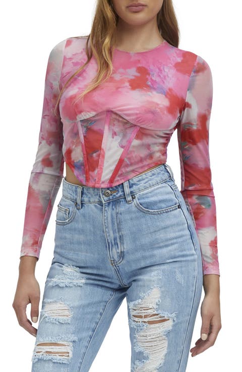 Lena Mesh Corset Top