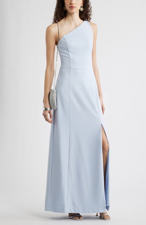 One-Shoulder Maxi Cocktail Dress