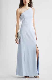 One-Shoulder Maxi Cocktail Dress