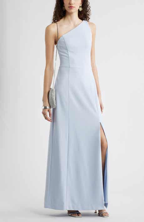 One-Shoulder Maxi Cocktail Dress