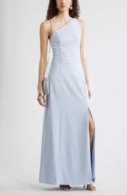 Chelsea28 One-Shoulder Maxi Cocktail Dress