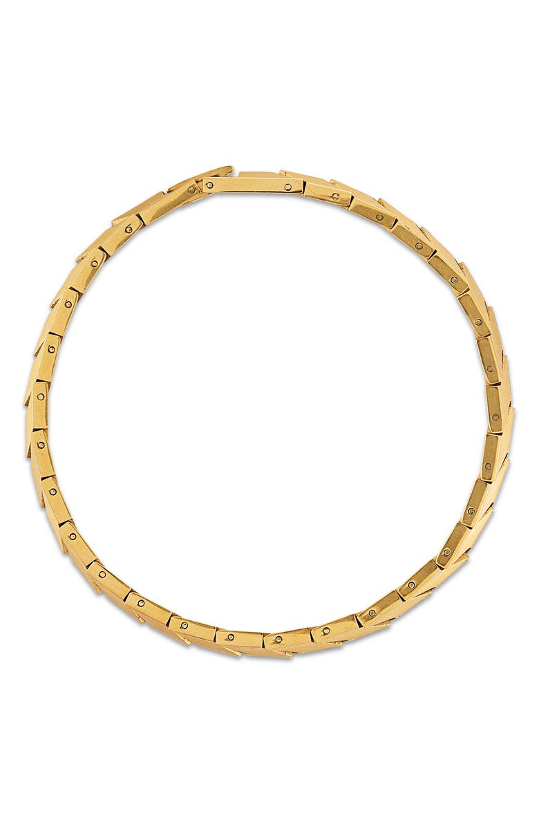 Esquire Diamond Accent Chevron Chain Bracelet, Alternate, color, Gold