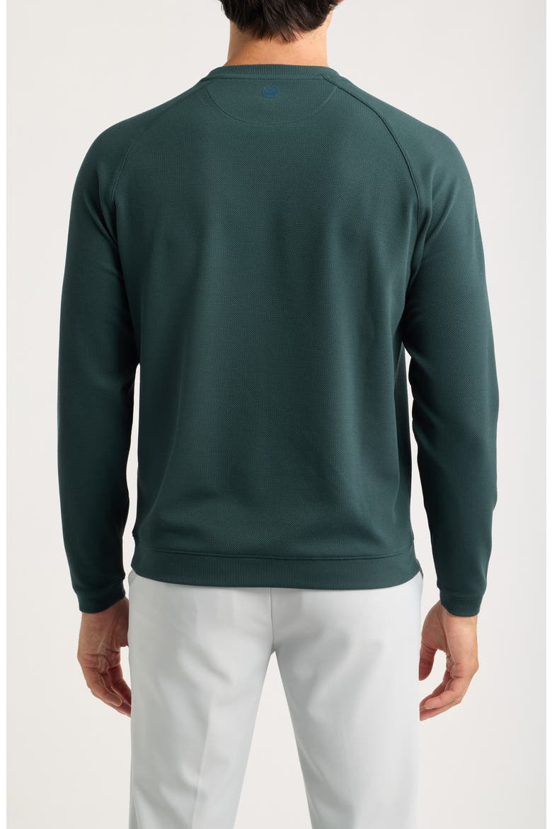 Cradle Performance Piqué Crewneck Top, Alternate, color, PINE BROOK