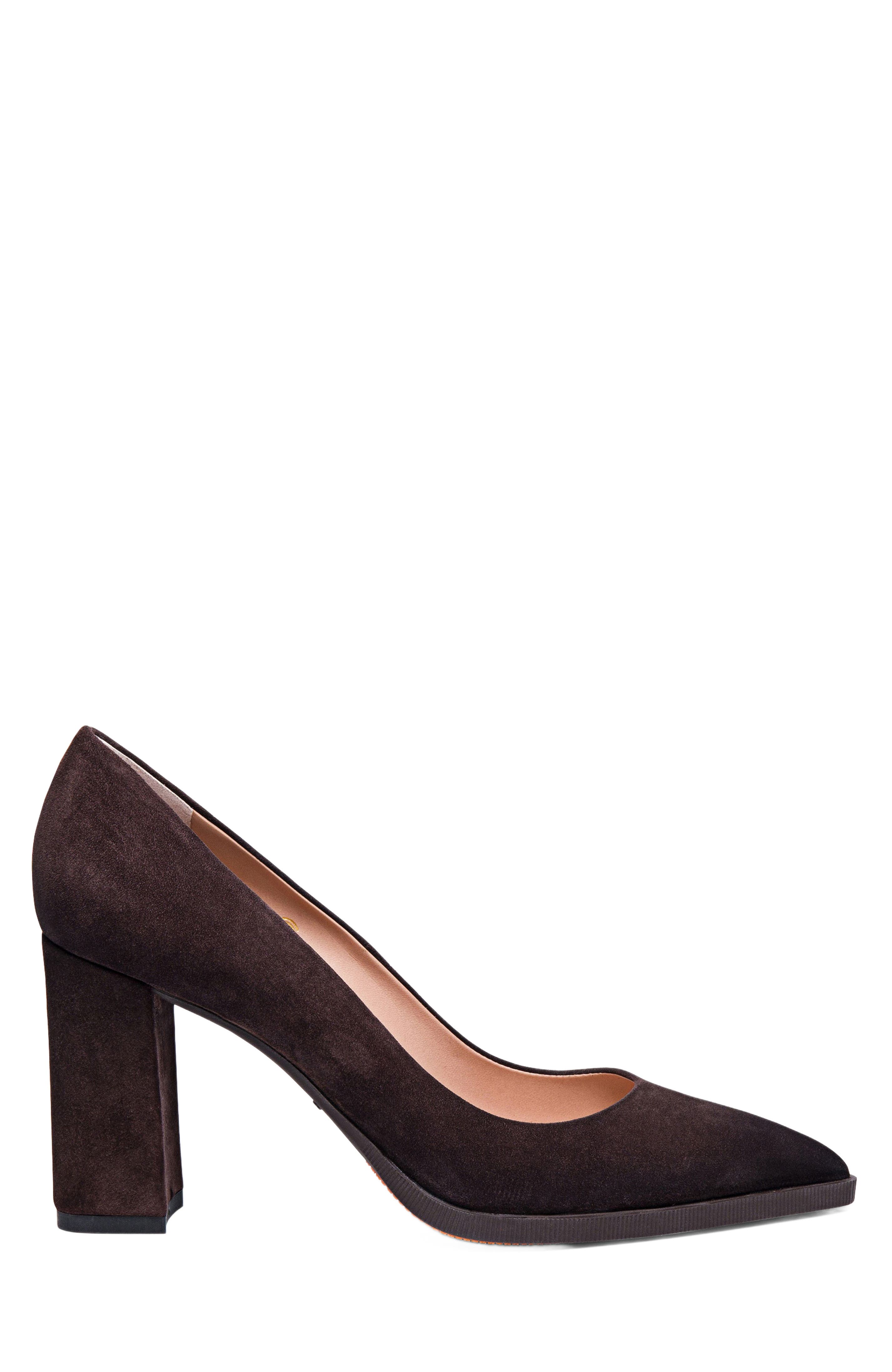Santoni Women's suede high-heel pump, Main, color, 