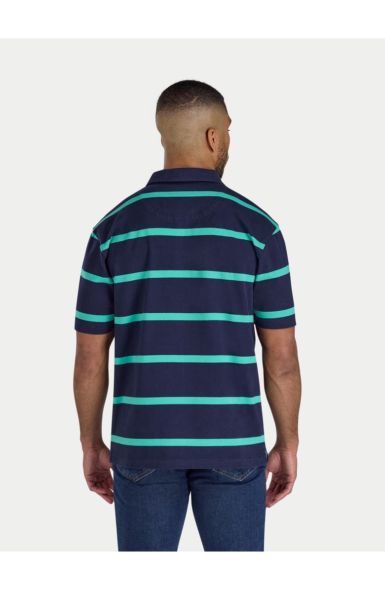 Raging Bull Thick Stripe Rugby Shirt, Alternate, color, Navy
