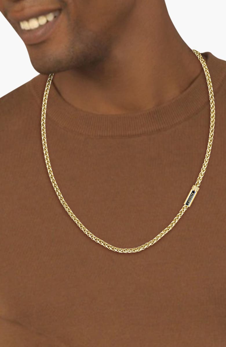 Lacoste Men's Spelt Necklace, Alternate, color, Gold