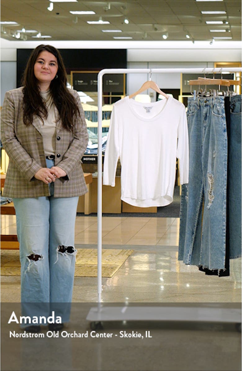 Ashby Isles Scoop Neck Cotton T-Shirt, sales video thumbnail