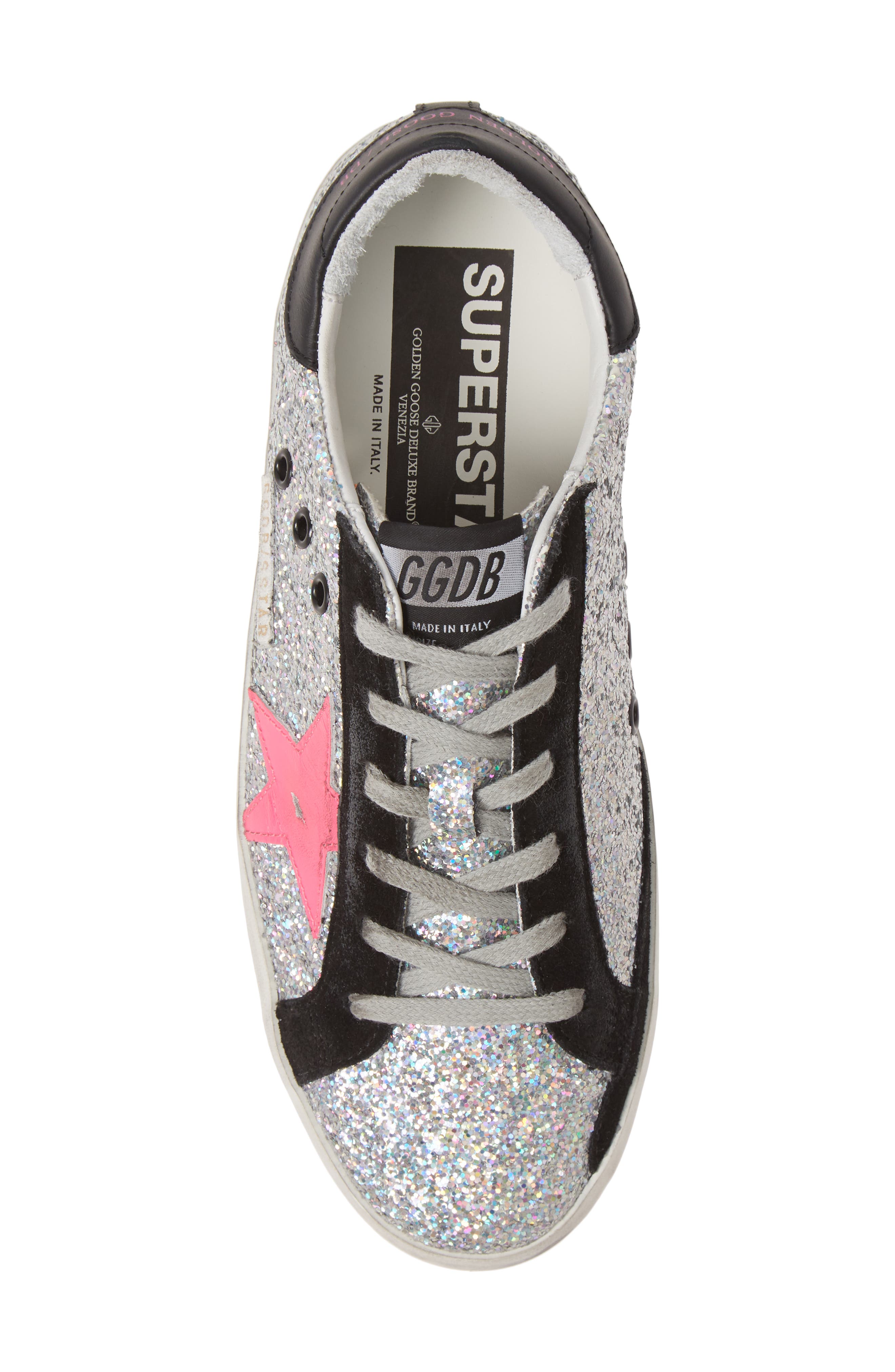 Golden Goose Superstar Glitter Sneaker, Alternate, color, 