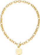 Adornia Monogram Initial Pendant Necklace