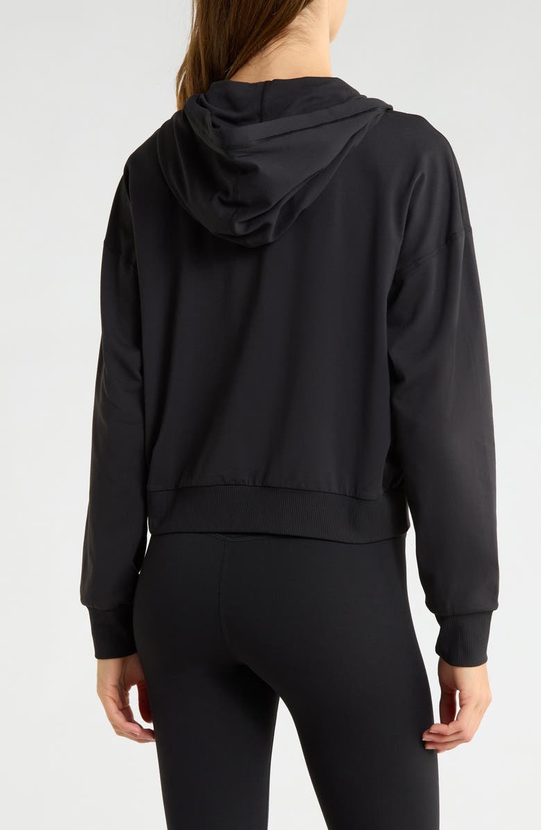 Vuori Halo Modern Zip Hoodie, Alternate, color, True Black