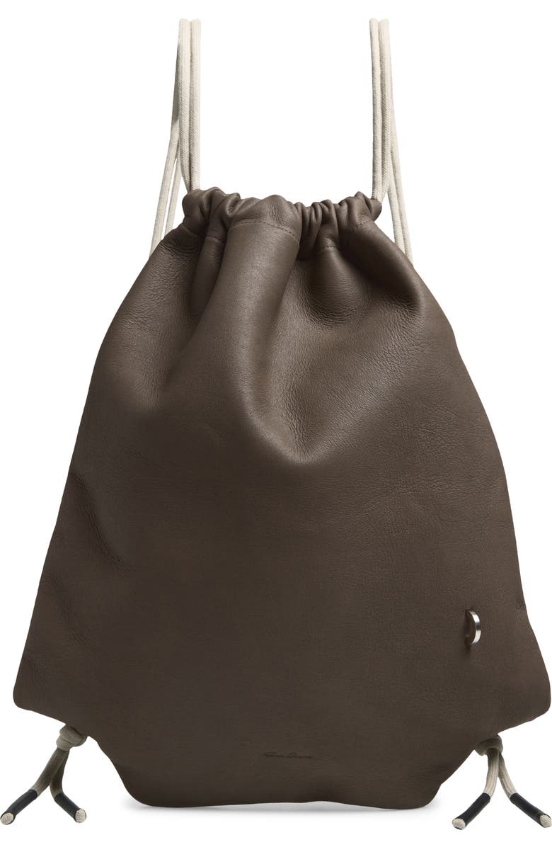 Rick Owens Drawstring Bag, Main, color, Dust/ Pearl