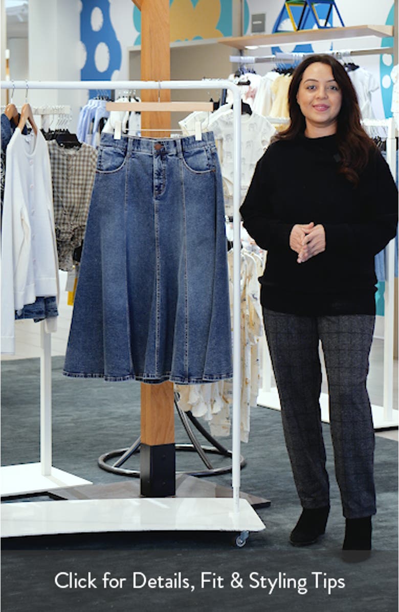 Denim A-Line Skirt, sales video thumbnail