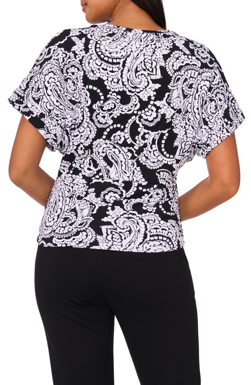 Chaus Stretch Jersey Banded Waist Top In Multi