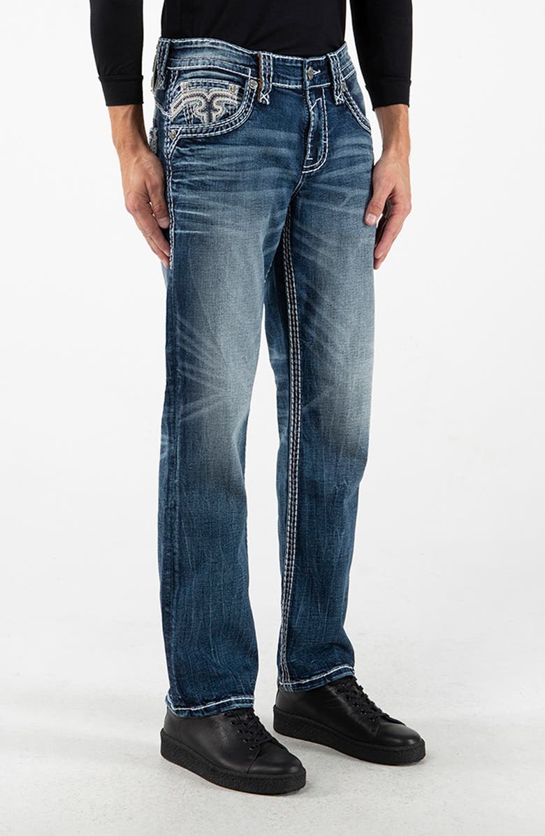 Rock Revival Straight Leg Jeans, Alternate, color,