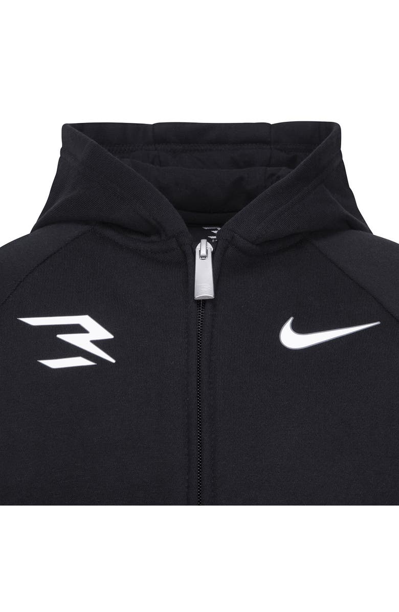 3 Brand Kids' Icon Zip Hoodie, Alternate, color, 