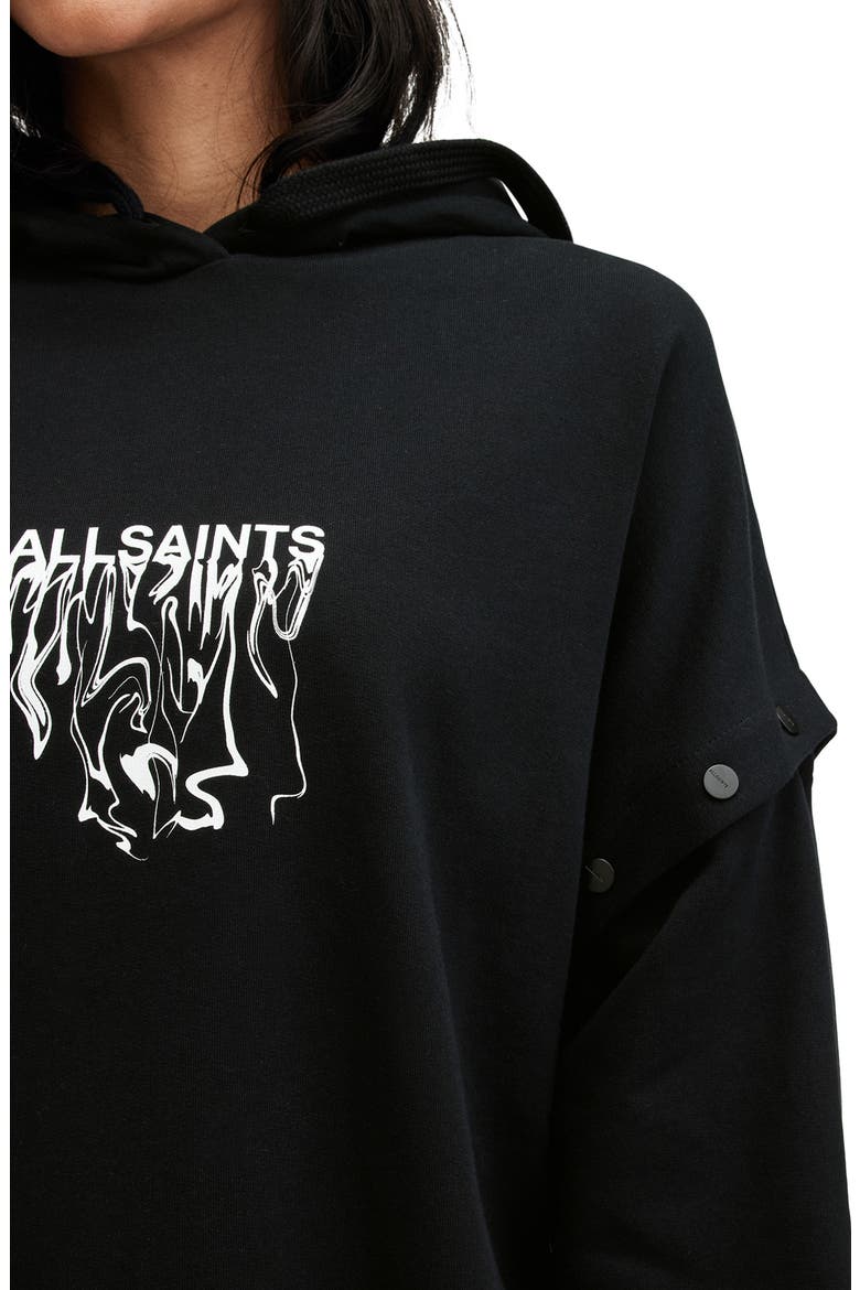 Inksaints Amphia Cotton Graphic Hoodie, Alternate, color, BLACK