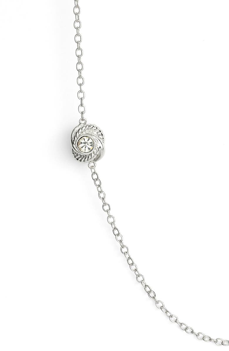 Kate Spade New York 'infinity and beyond' knot station necklace, Alternate, color,