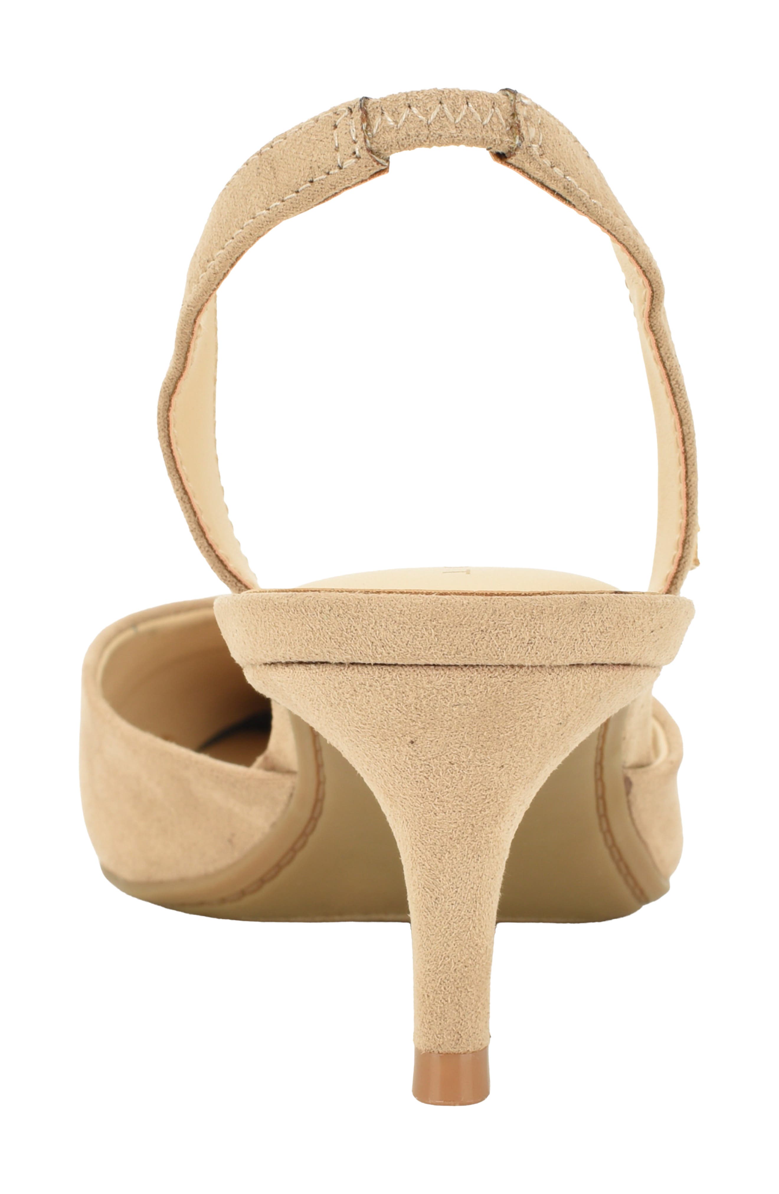Tanna Slingback Pointed Toe Kitten Heel Pump, Alternate, color, TAUPE