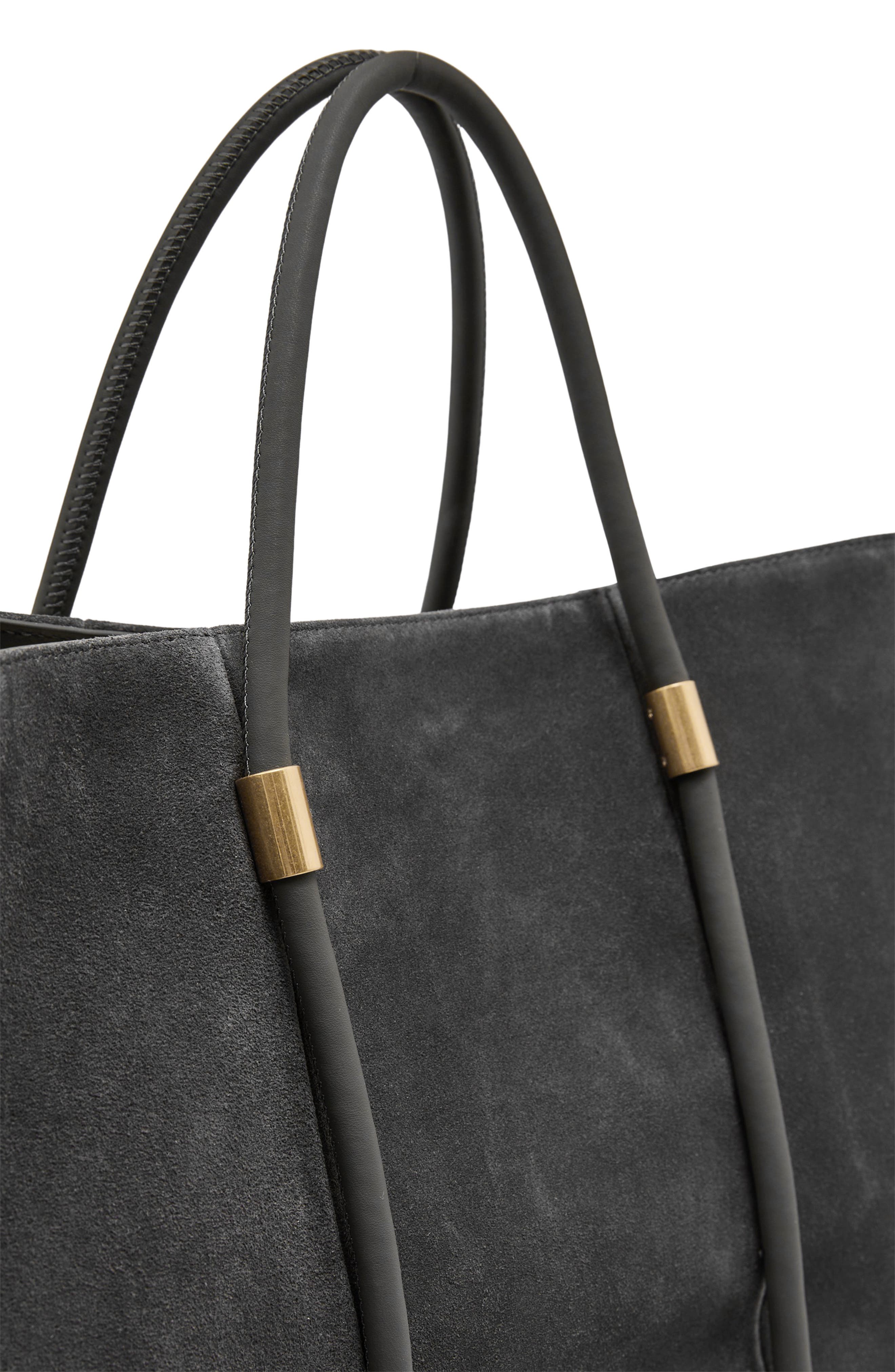 Ramona Leather Tote, Alternate, color, GREY