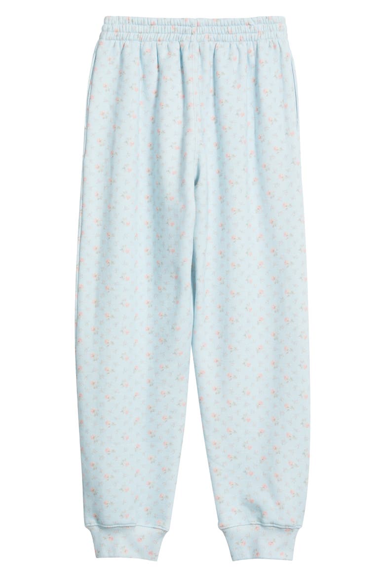 Kids' Zena Ditsy Floral Sweatpants, Alternate, color, CHAPPARAL BLUE
