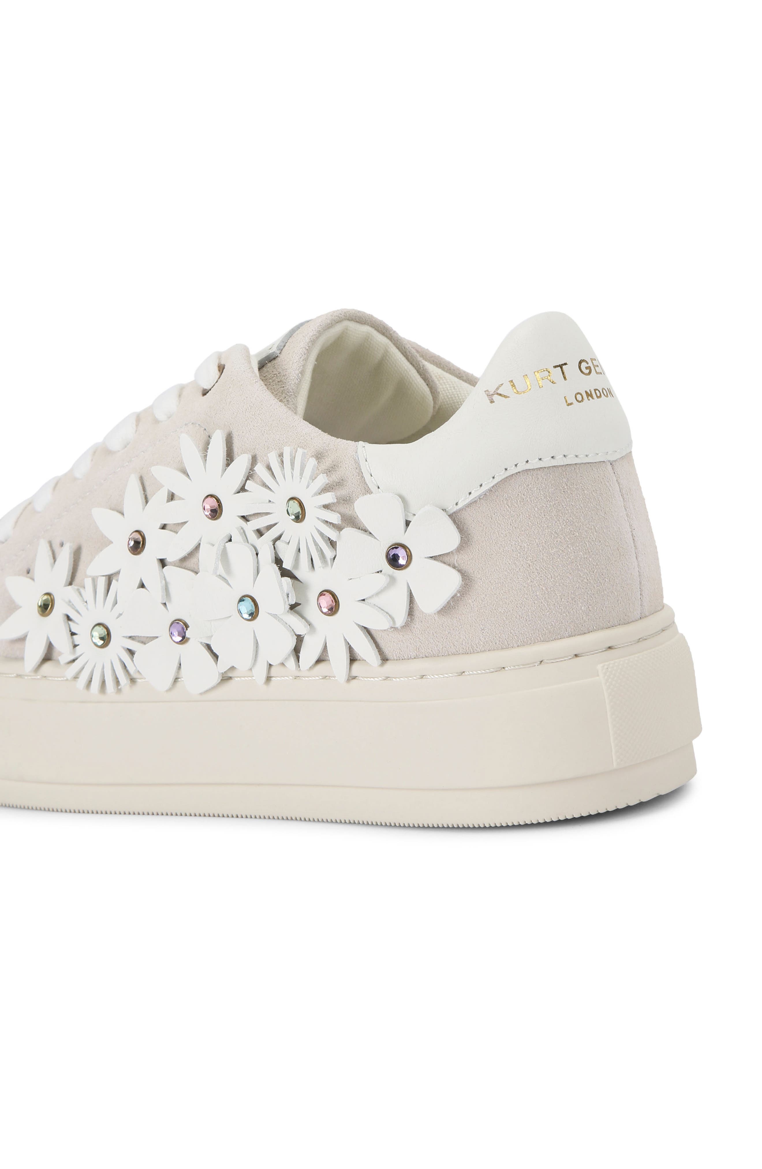 Kurt Geiger London Laney Flower Embellished Sneaker, Alternate, color, 