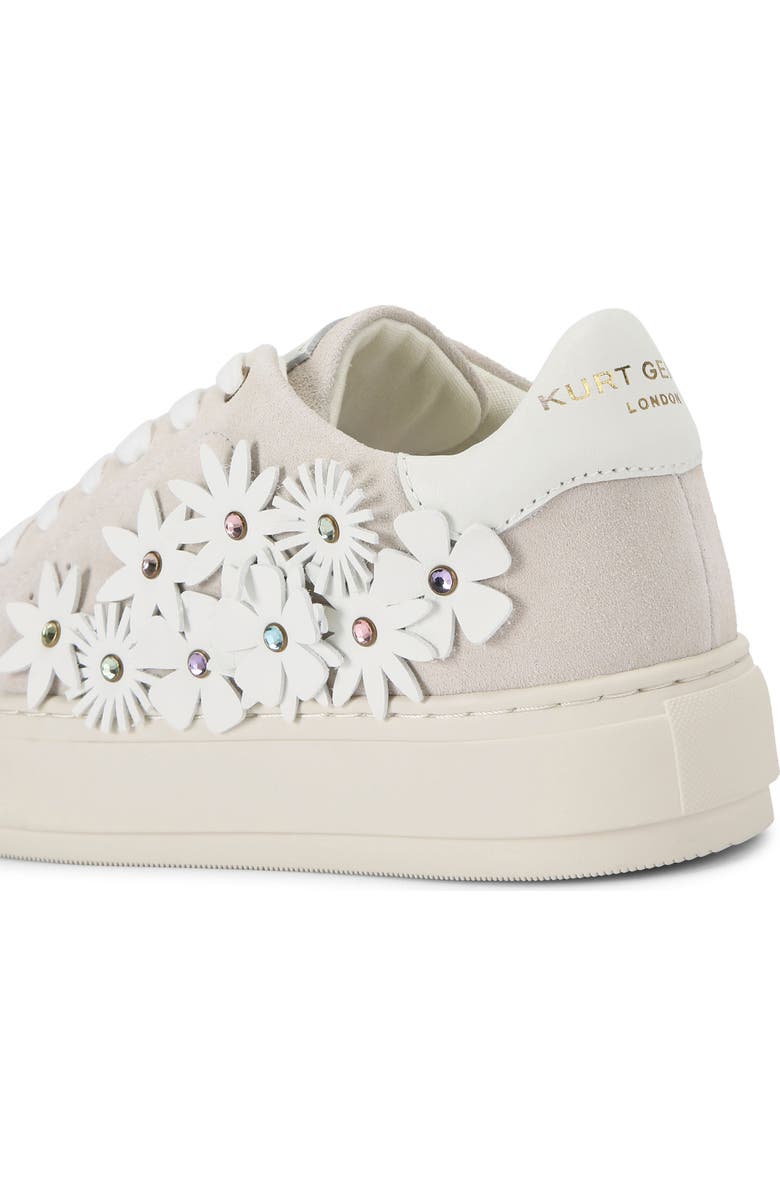 Kurt Geiger London Laney Flower Embellished Sneaker, Alternate, color,